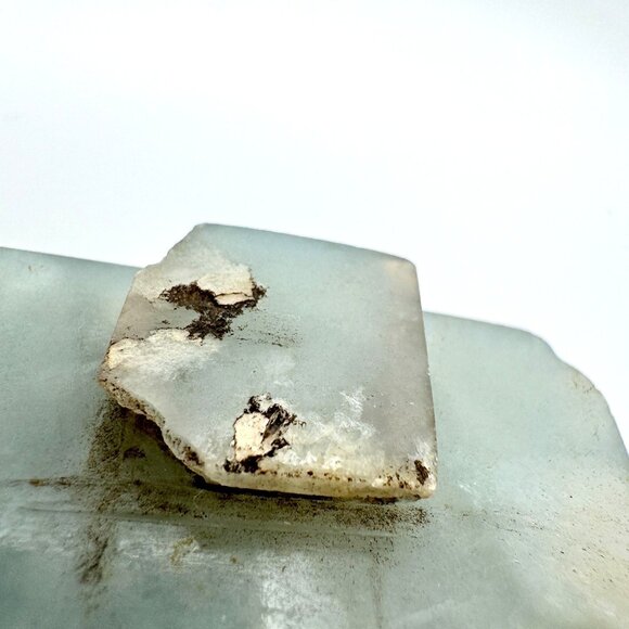 Hand-Carved Jade Scenic Landscape Design Rectangular Antique Plaque - Picture 5 of 11